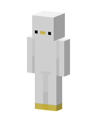 White Duck skin, 3D preview