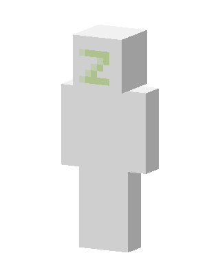 White Z Man skin, 3D preview
