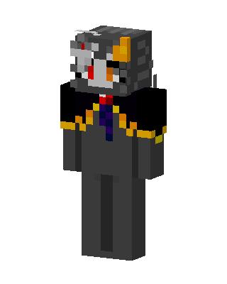 Cyborg Wolf Gentleman skin, 3D preview