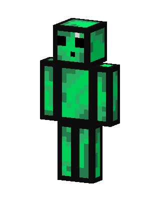 Emerald Slime skin, 3D preview