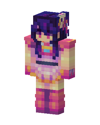 Ai Hoshino Minecraft cute skin