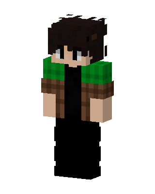 Black Player Boy skin, 3D preview