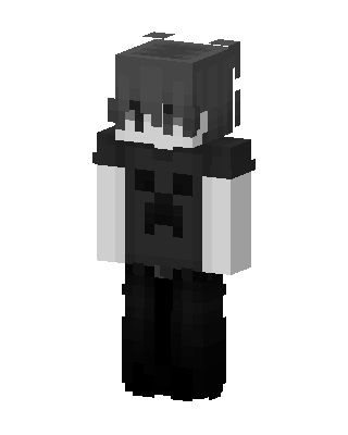 Creeper Hoodie skin, 3D preview