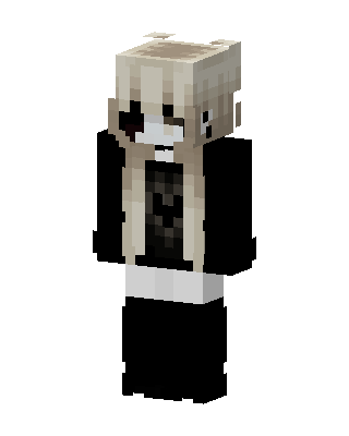 Monochrome Girl skin, 3D preview