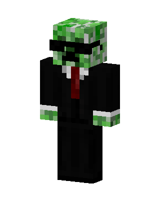 Black Villain Boy skin, 3D preview