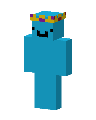 Blue Crown Blob skin, 3D preview