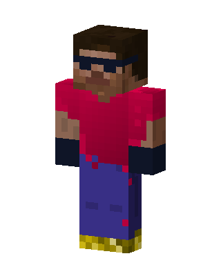 Cool Shades Guy skin, 3D preview