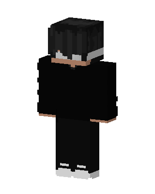 Shadow Hoodie Boy skin, 3D preview