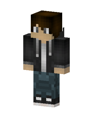 Hoodie Boy skin, 3D preview