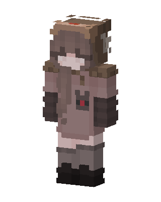 Bear Hood Girl skin, 3D preview
