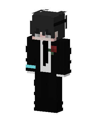 Rose Tuxedo Boy skin, 3D preview