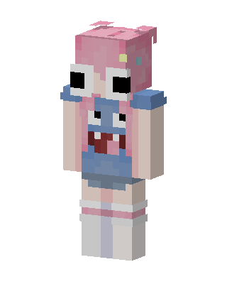 Stitch Hoodie Girl skin, 3D preview