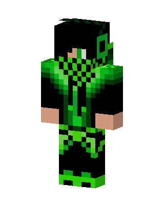 Toxic Green Hoodie skin, 3D preview