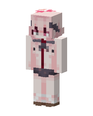 Pink Bandage Girl skin, 3D preview