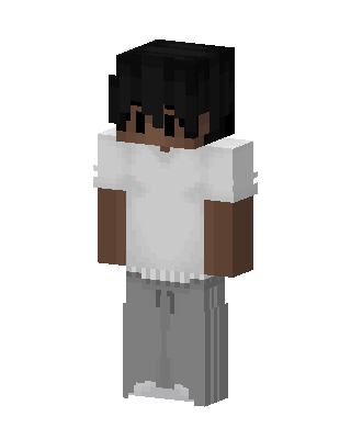 Casual Hoodie Guy skin, 3D preview