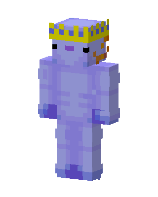 Crowned Axolotl Minecraft skin