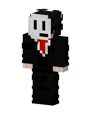 Suited Mask Man skin, 3D preview