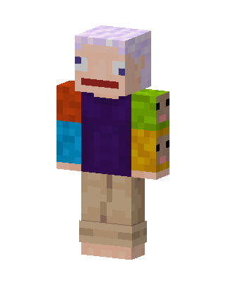 Patchwork Granny skin, 3D preview