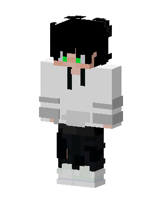 Green Eyed Hoodie skin, 3D preview