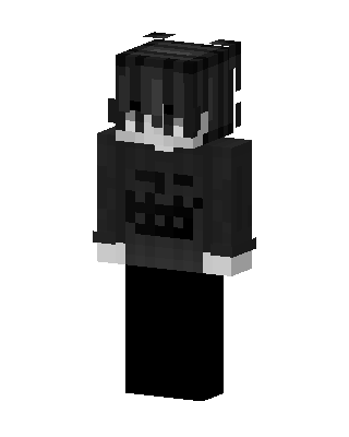 Monochrome Boy skin, 3D preview