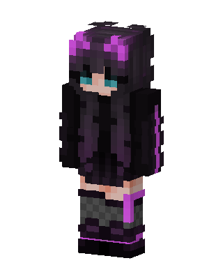 Void Hoodie Girl Minecraft skin