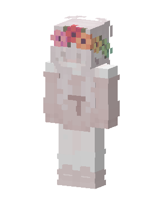 White Cutie Girl skin, 3D preview