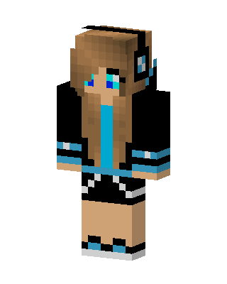 Headphone Girl Minecraft skin