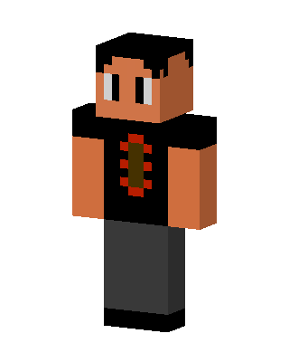 Spine Tee Guy skin, 3D preview