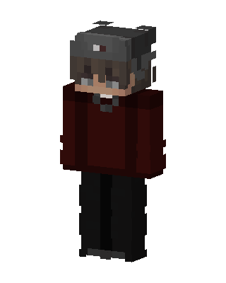 Crimson Hoodie skin, 3D preview