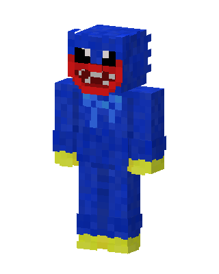 Huggy Wuggy skin, 3D preview