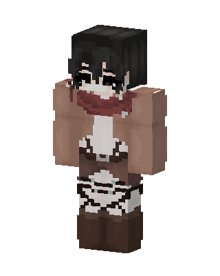Mikasa Ackerman Minecraft skin
