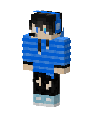 Blue Gamer skin, 3D preview