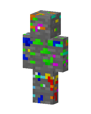 Ore Golem skin, 3D preview