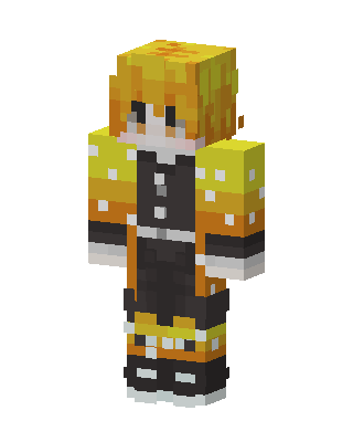 Zenitsu Agatsuma skin, 3D preview