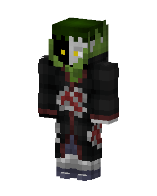 Black Villain Boy skin, 3D preview