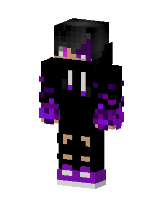 Purple Shadow Hoodie skin, 3D preview