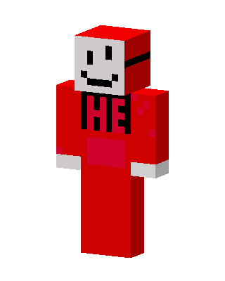 Red Holiday Boy skin, 3D preview