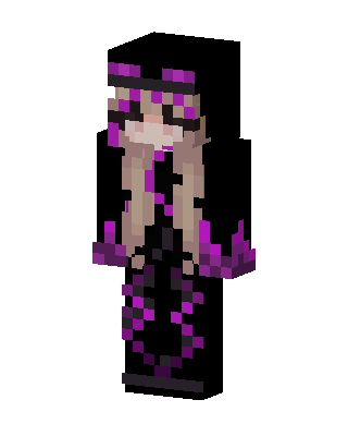 Ender Hood Girl skin, 3D preview
