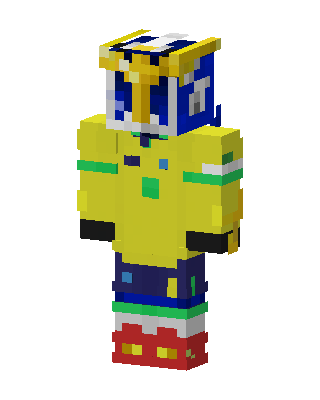 Golden Armor Knight skin, 3D preview