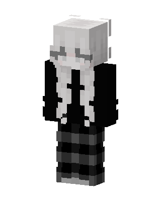 Gothic Silverhair Minecraft skin