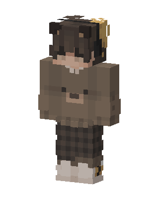 Cozy Bear Hoodie skin, 3D preview