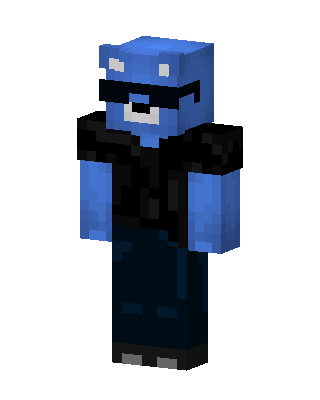 Cool Blue Bear Minecraft skin