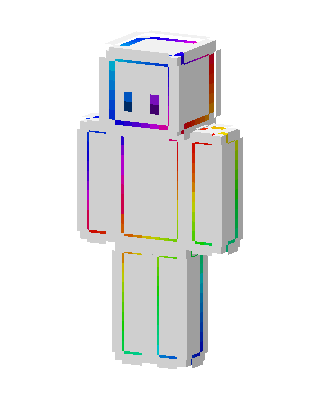 Rainbow Outline Minecraft skin