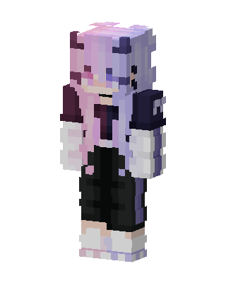 Pastel Split Hoodie skin, 3D preview