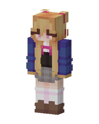 Sleepy Schoolgirl skin, 3D preview