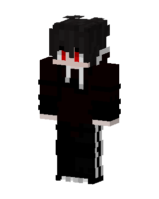 Crimson Eyed Hoodie skin, 3D preview