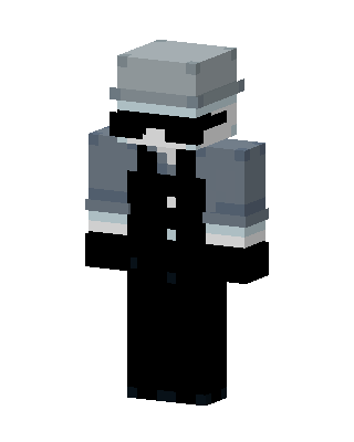 Black Masked Suit Boy Minecraft black skin