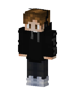 Hoodie Headphones Boy skin, 3D preview