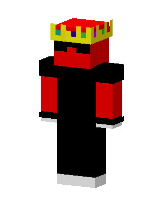 Red Crowned King skin, 3D preview