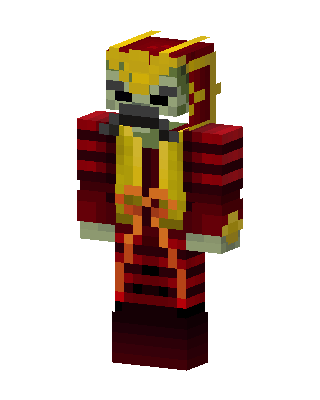 Red Robot Boy skin, 3D preview